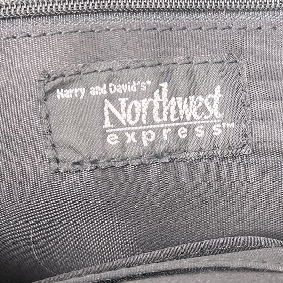 Harry and David's Northwest Express Black Canvas Cross Body Bag - Picture 14 of 16